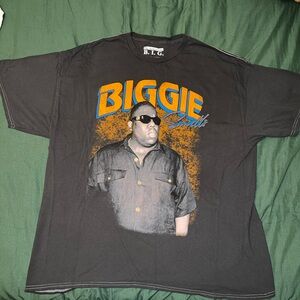 Biggie Smalls Notorious BIG Gray Oversized T-Shirt Adult S/M